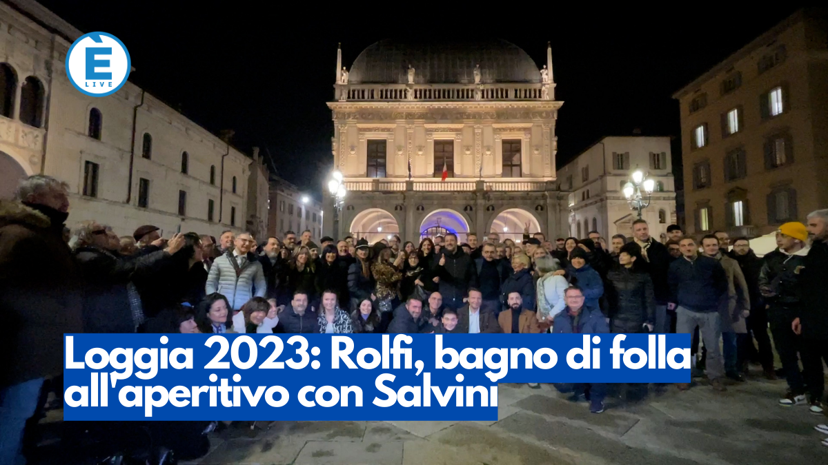 Loggia 2023: Rolfi, bagno di folla all’aperitivo con Salvini