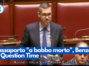 Passaporto “a babbo morto”, Benzoni al Question Time