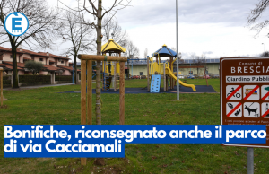 Bonifiche, riconsegnato anche il parco di via Cacciamali
