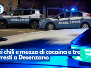 Sei chili e mezzo di cocaina e tre arresti a Desenzano