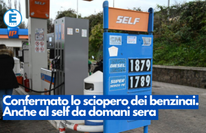Confermato lo sciopero dei benzinai. Anche al self da domani sera