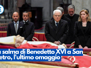 La salma di Benedetto XVI nella Basilica di San Pietro, l’ultimo omaggio
