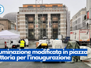 Illuminazione modificata in piazza Vittoria per l’inaugurazione