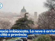 Brescia imbiancata. La neve è arrivata in città e provincia