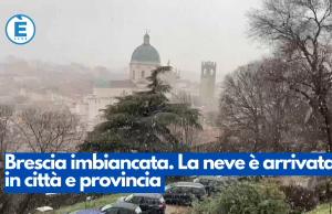 Brescia imbiancata. La neve è arrivata in città e provincia