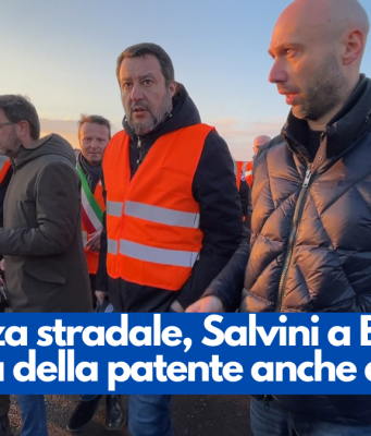 Sicurezza stradale, Salvini a Brescia: “Revoca della patente anche a vita”