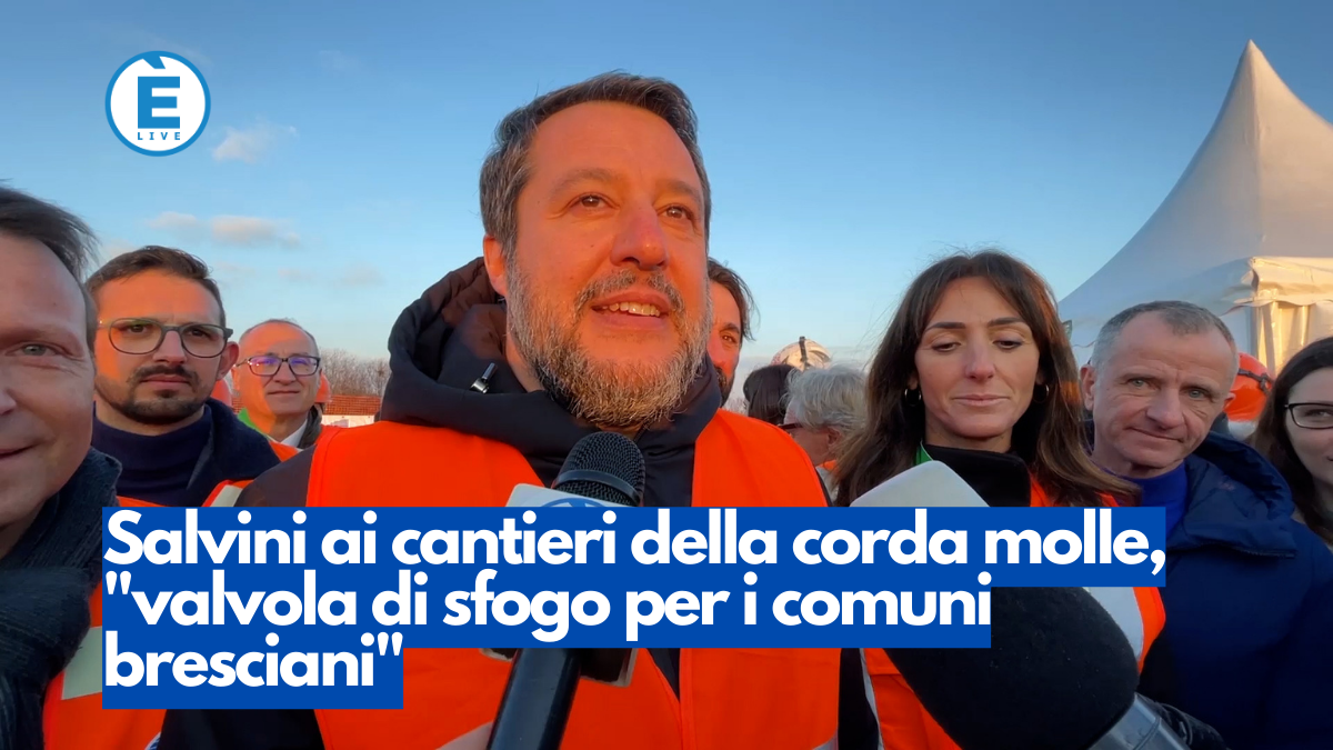 Salvini ai cantieri della corda molle, “valvola di sfogo per i comuni bresciani