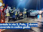 Frontale in via S. Polo, 2 donne in codice giallo