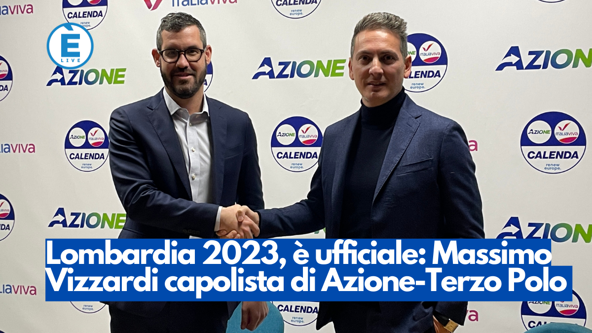 Lombardia 2023, è ufficiale: Massimo Vizzardi capolista di Azione-Terzo Polo