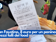 San Faustino, 8 euro per un panino: i prezzi folli del food