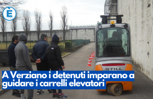 A Verziano i detenuti imparano a guidare i carrelli elevatori
