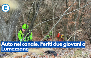 Auto nel canale. Feriti due giovani a Lumezzane