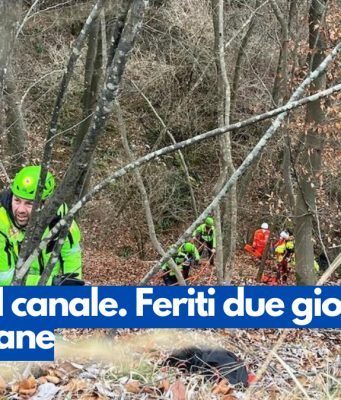 Auto nel canale. Feriti due giovani a Lumezzane