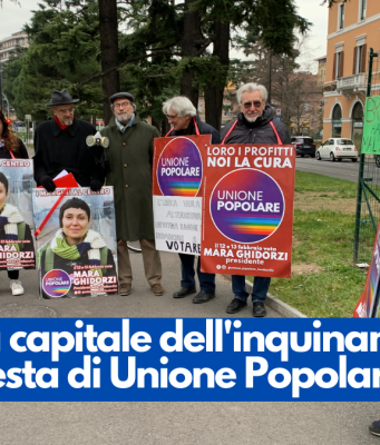 “Brescia capitale dell’inquinamento”. La protesta di Unione Popolare