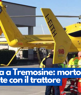 Tragedia a Tremosine: morto dopo l’incidente con il trattore