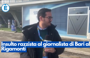 Insulto razzista al giornalista di Bari al Rigamonti