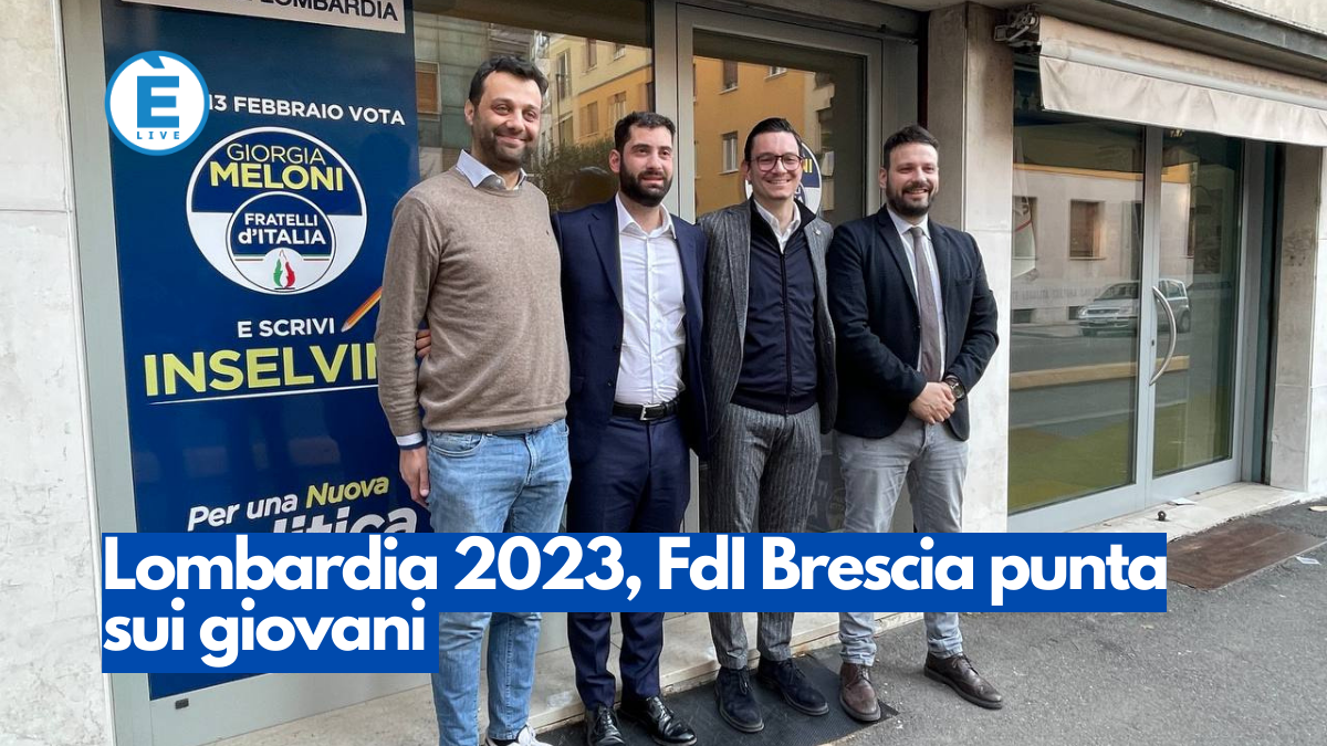 Lombardia 2023, FdI Brescia punta sui giovani