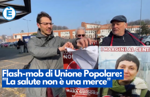 Flash-mob di Unione Popolare: “La salute non è una merce”