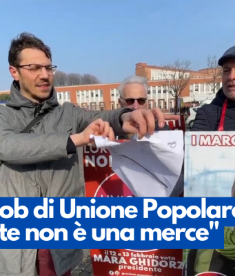 Flash-mob di Unione Popolare: “La salute non è una merce”