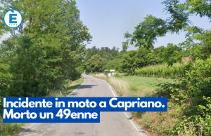Incidente in moto a Capriano. Morto un 49enne
