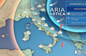 Gelo artico in arrivo da domenica. Pioggia e rischio neve