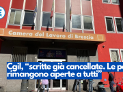 Cgil, “scritte già cancellate. Le porte rimangono aperte a tutti”