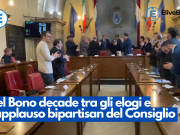 Del Bono decade tra gli elogi e l’applauso bipartisan del Consiglio