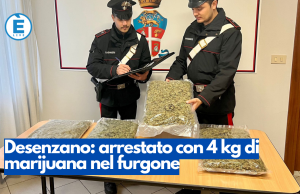 Desenzano: arrestato con 4 kg di marijuana nel furgone
