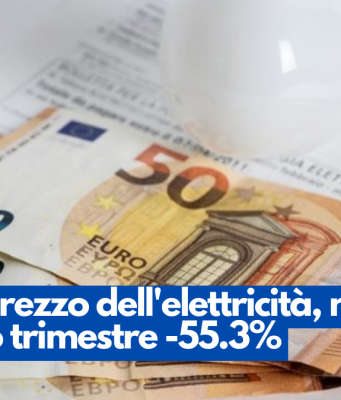 Cala il prezzo dell’elettricità, nel secondo trimestre -55.3%
