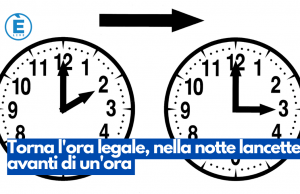 Torna l’ora legale, nella notte lancette avanti di un’ora