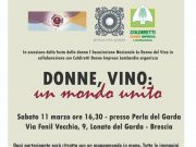Donne, vino: un mondo unito. Sabato 11 marzo a Lonato