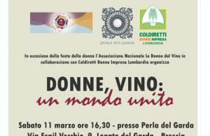 Donne, vino: un mondo unito. Sabato 11 marzo a Lonato