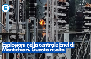 Esplosioni nella centrale Enel di Montichiari. Guasto risolto
