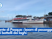 Ponte di Pasqua: boom di passeggeri sui battelli dei laghi