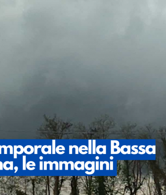 Maxi-temporale nella Bassa Bresciana, le immagini