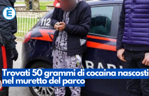 Trovati 50 grammi di cocaina nascosti nel muretto del parco