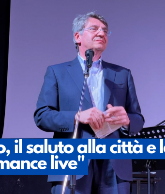 Del Bono, il saluto alla città e la “performance live”