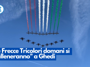 Le Frecce Tricolori domani si “alleneranno” a Ghedi
