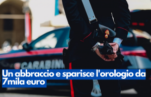 Un abbraccio e sparisce l’orologio da 7mila euro