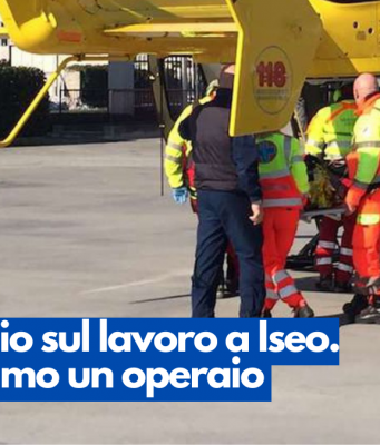 Infortunio sul lavoro a Iseo. Gravissimo un operaio