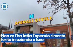 Non ce l’ha fatta l’operaio rimasto ferito in azienda a Iseo
