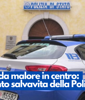 Colpito da malore in centro: intervento salvavita della Polizia