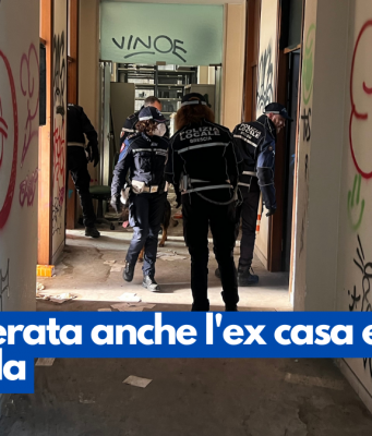 Sgomberata anche l’ex casa editrice La Scuola
