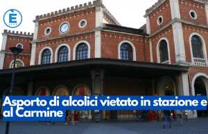Asporto di alcolici vietato in stazione e al Carmine