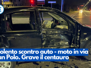 Violento scontro auto – moto in via San Polo. Grave il centauro