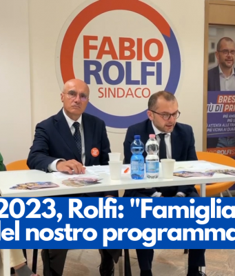 Loggia 2023, Rolfi: “Famiglia al centro del nostro programma”