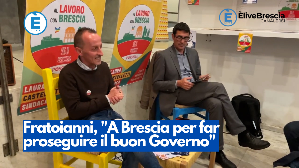 Fratoianni, “A Brescia per far proseguire il buon Governo”