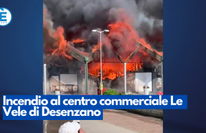 Incendio al centro commerciale Le Vele di Desenzano