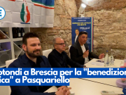 Rotondi a Brescia per la “benedizione laica” a Pasquariello