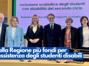 Dalla Regione più fondi per l’assistenza degli studenti disabili